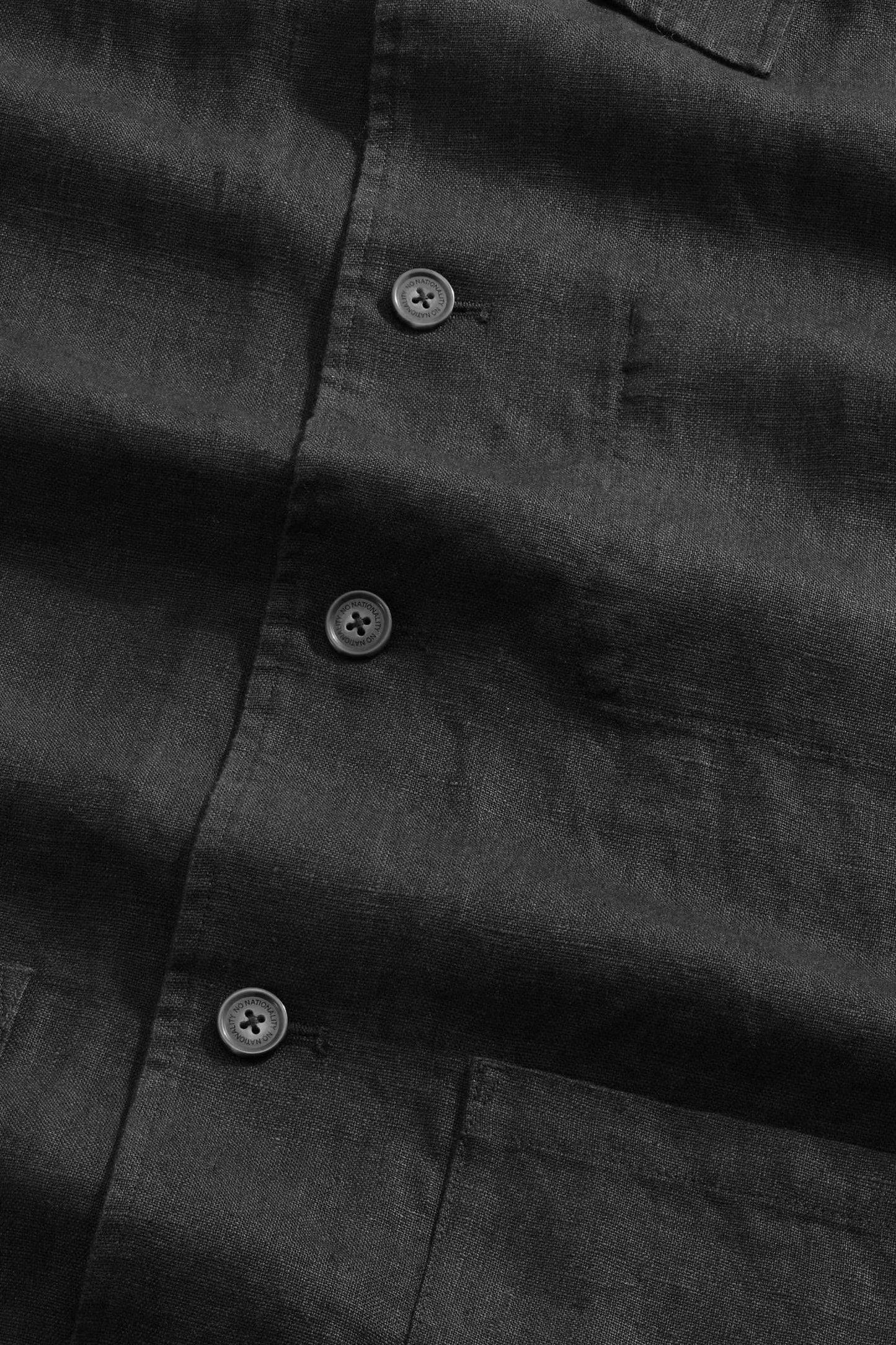 Morgan Jacket Unlined Linen Hybrid - Black
