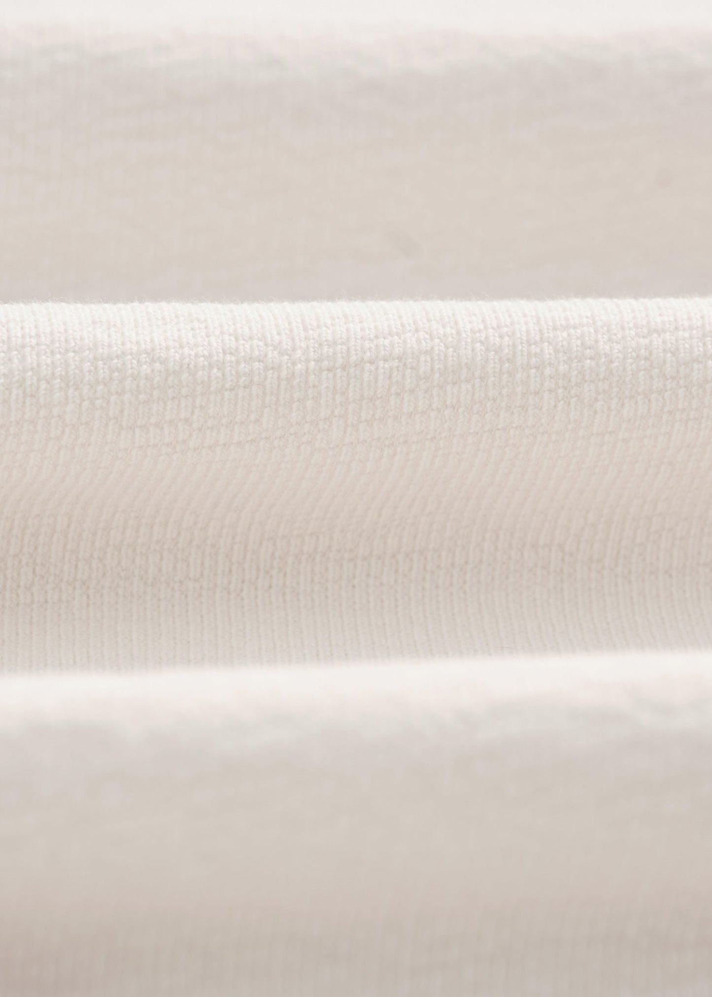 Dean Textured Organic Cotton T-Shirt - Ecru