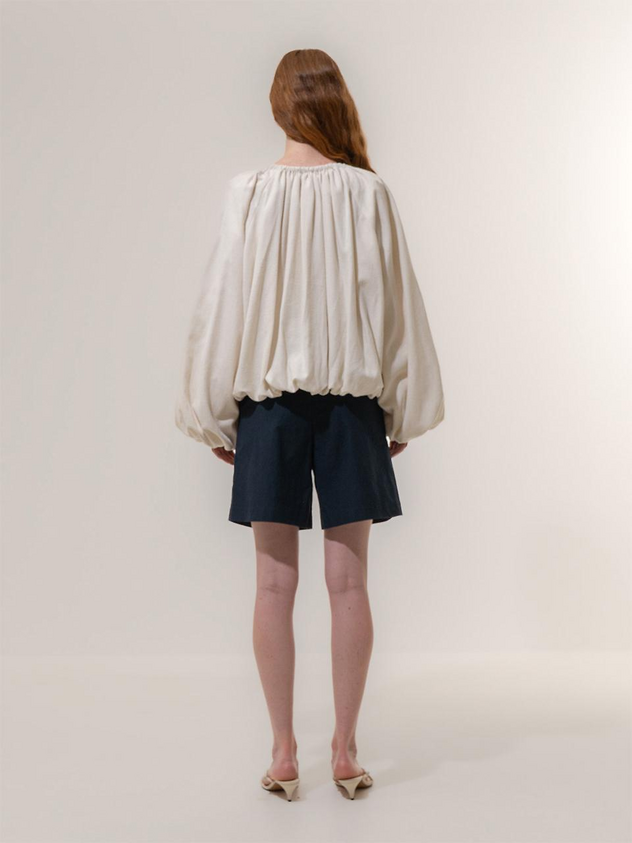 Drawstring Volume Jacket - Off-White