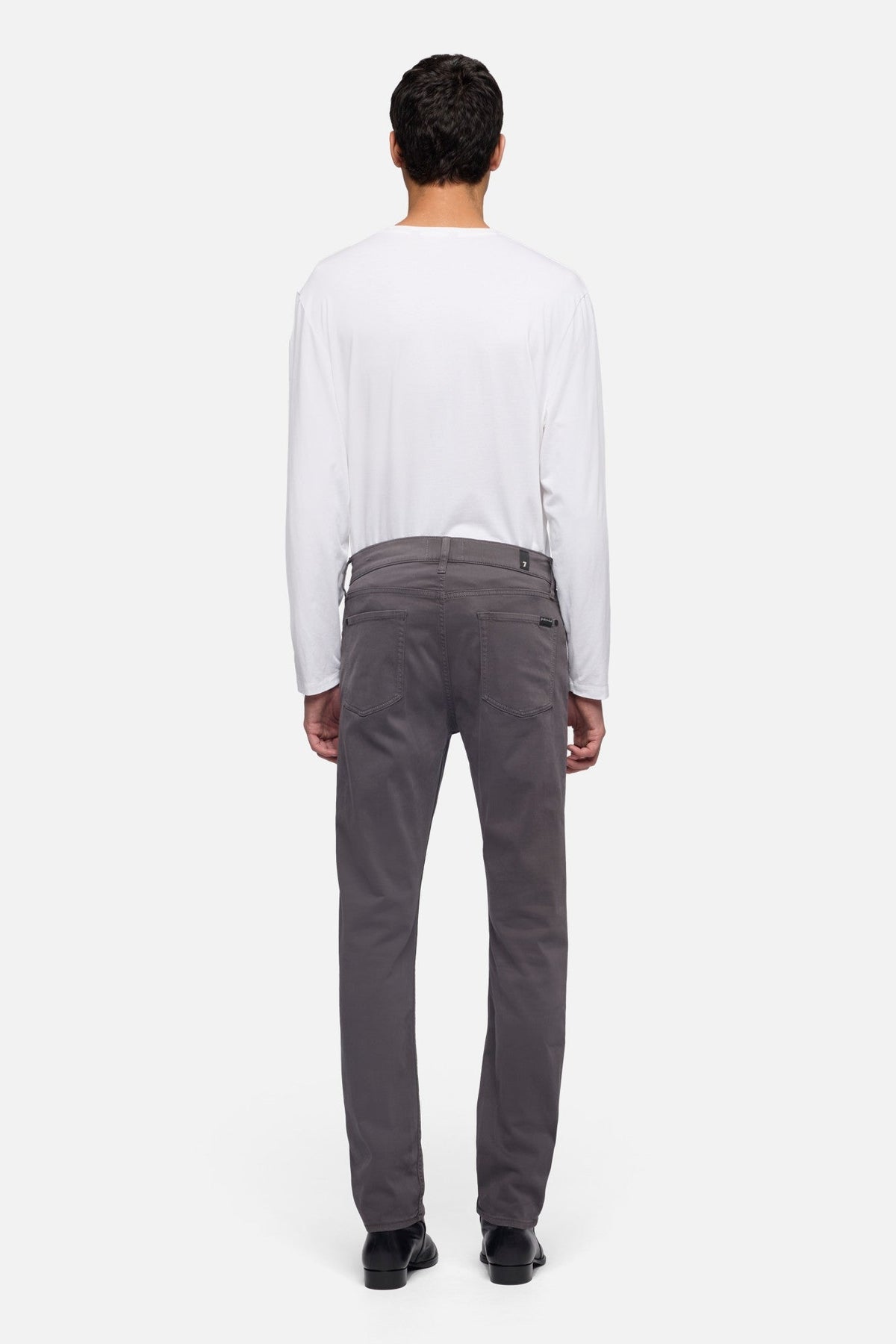 Slimmy Stretch Sateen Jeans - Gun Metal
