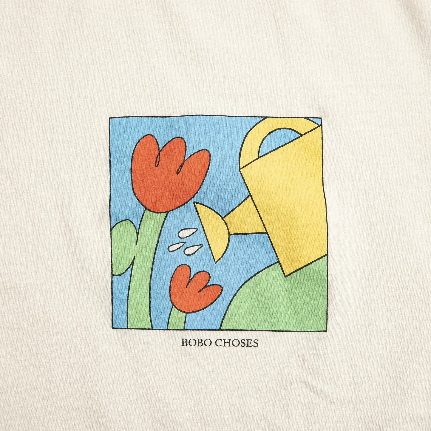 Bobo Gardening Time Cropped T‑Shirt - White