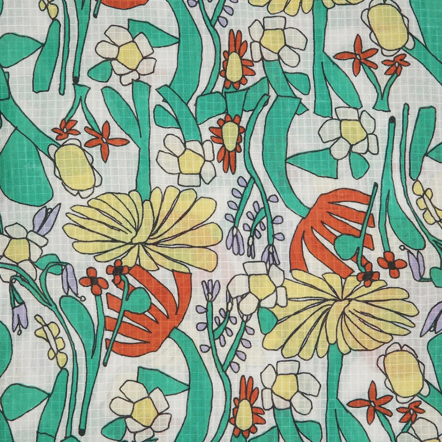 Color Herbalist Pattern Collar Shirt - Multicolour