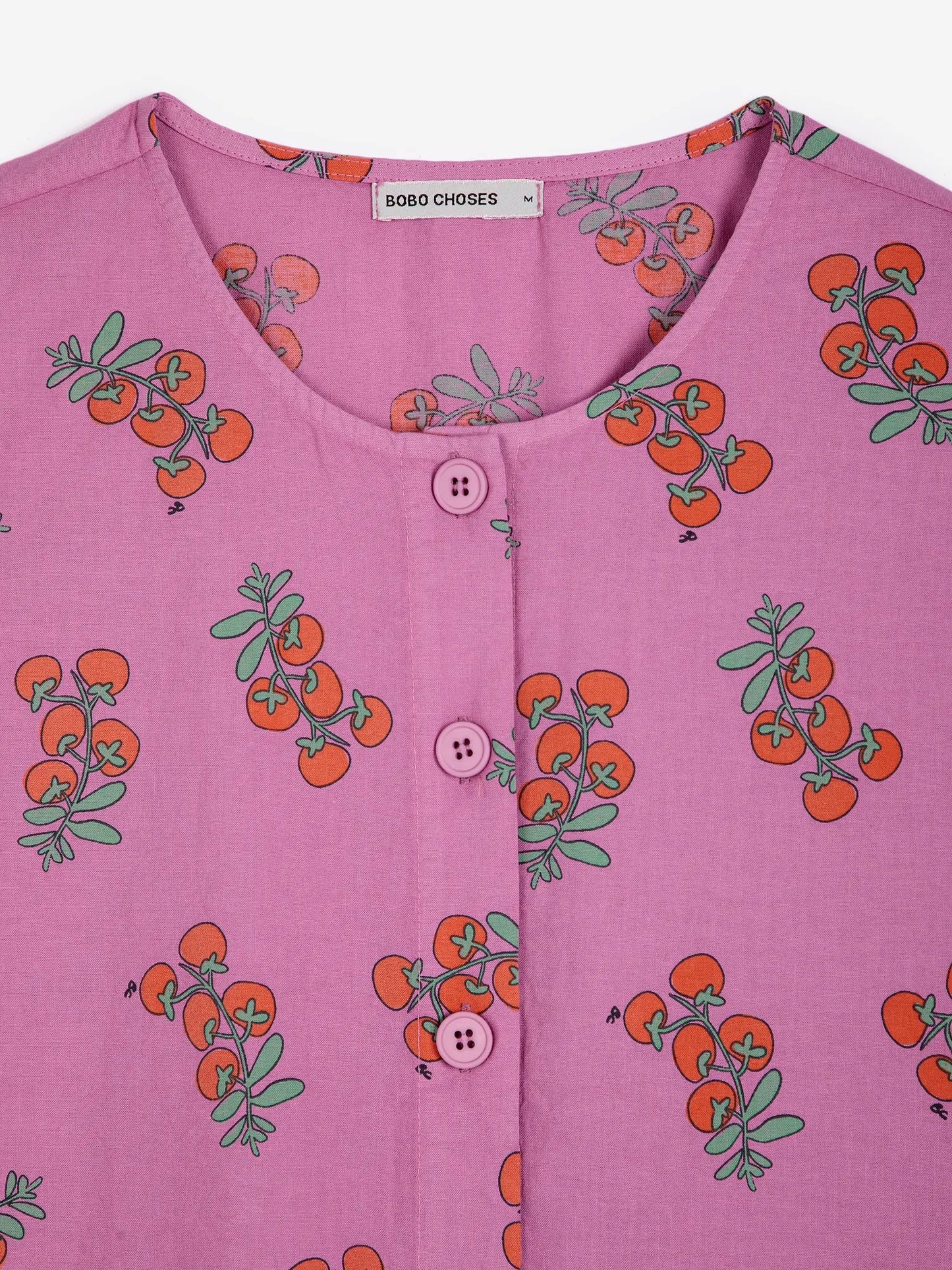 Tomatoes Print Top - Pink