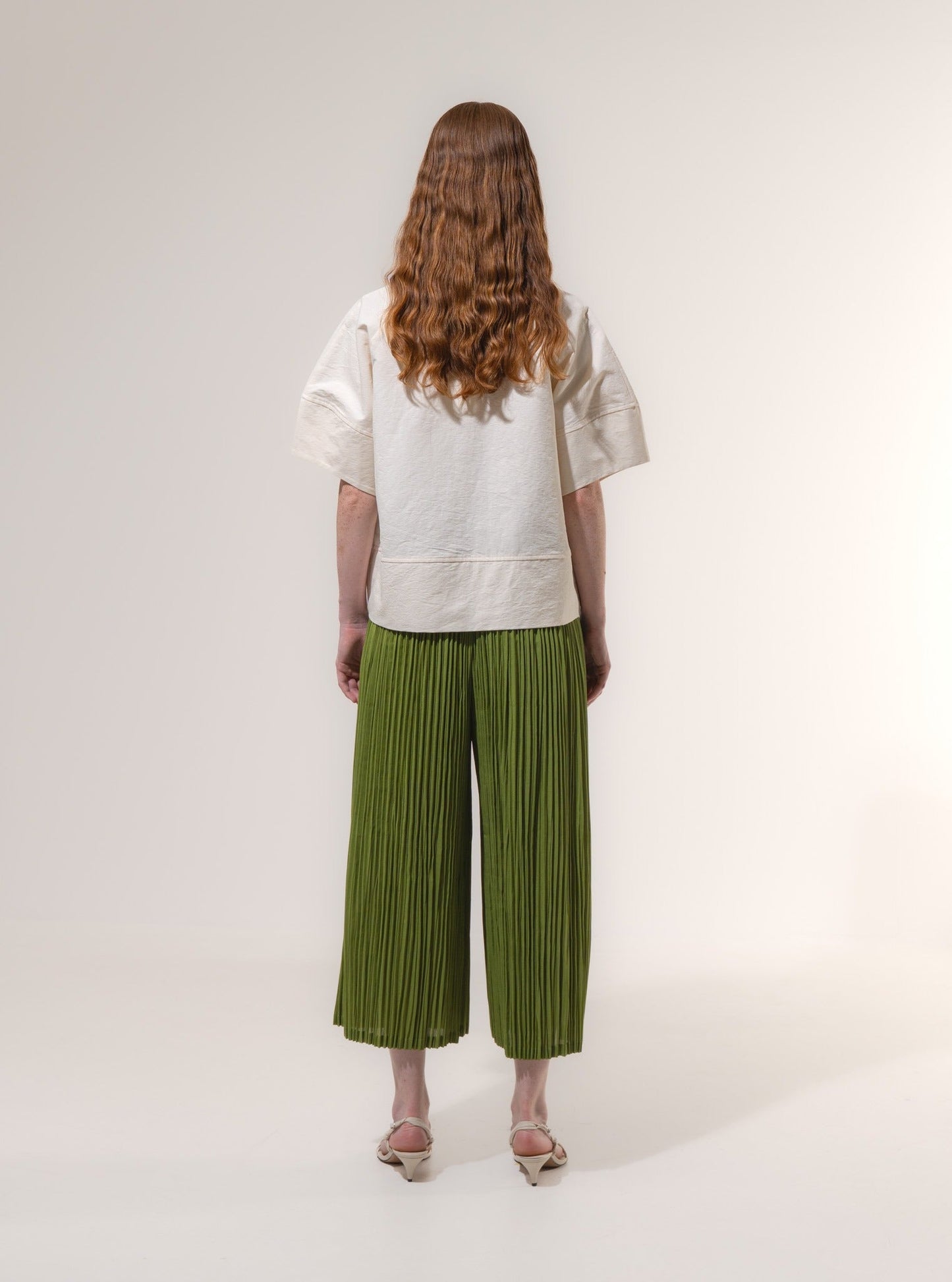 Curve Sleeve Blouse - Cream