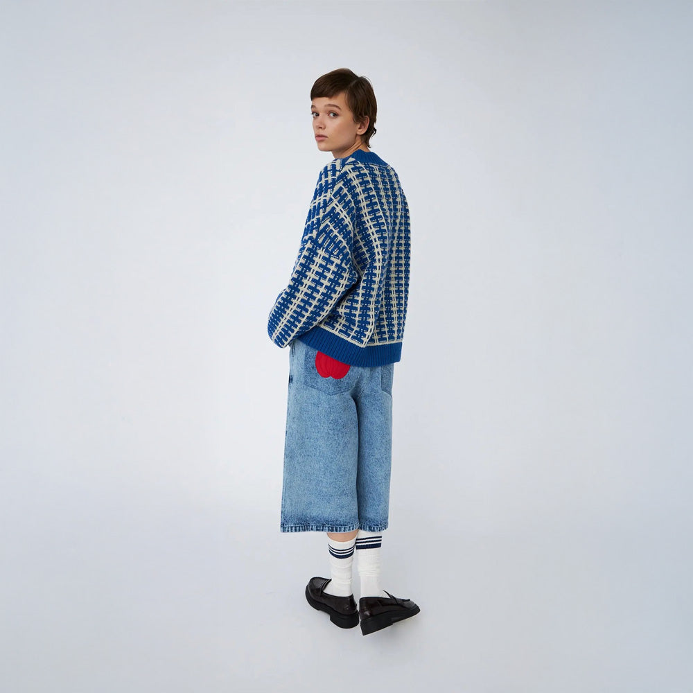 Back To School Sweater - Blue Sea