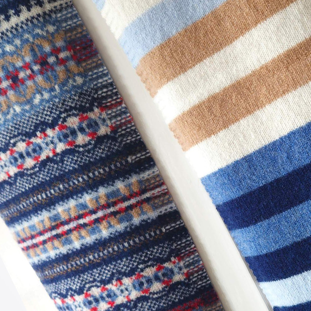 Stobo Scarf - Navy Reflection