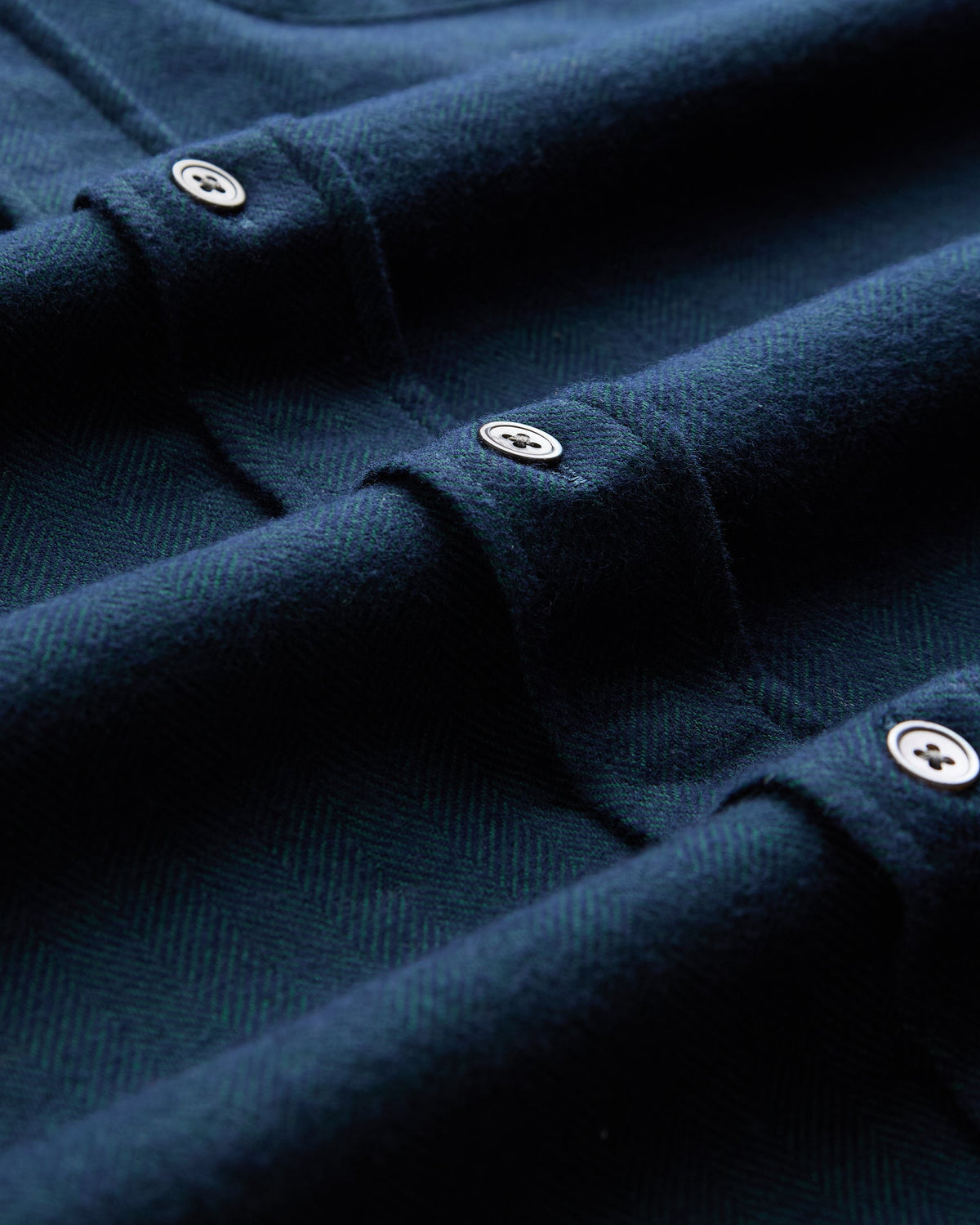 Espiga Herringbone Shirt - Green