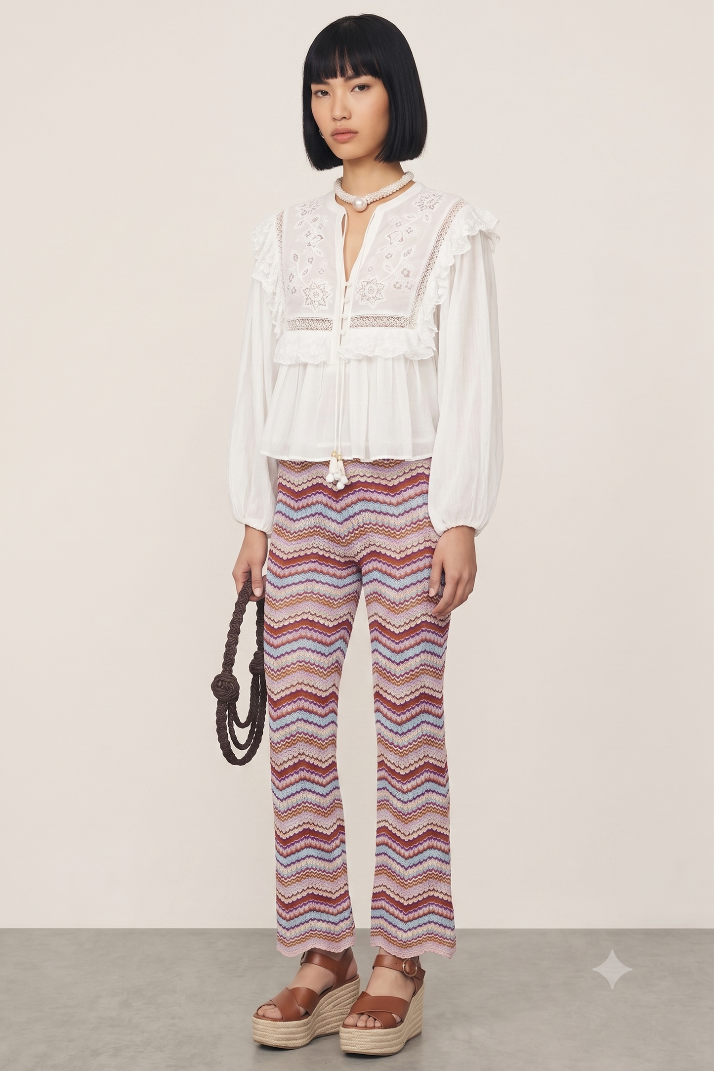 Diann Top - Lilly Embroidery Ivory