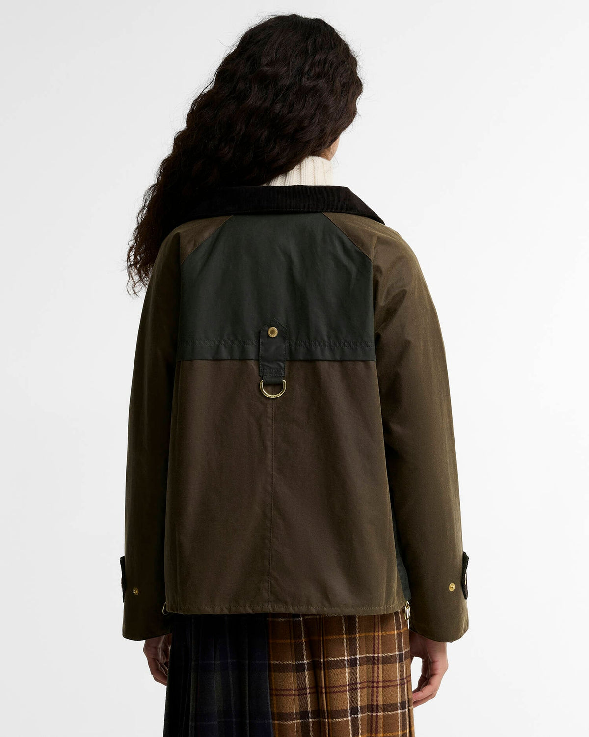 Hazelwood Wax Jacket - Beech/Fern/Mixed Tartan