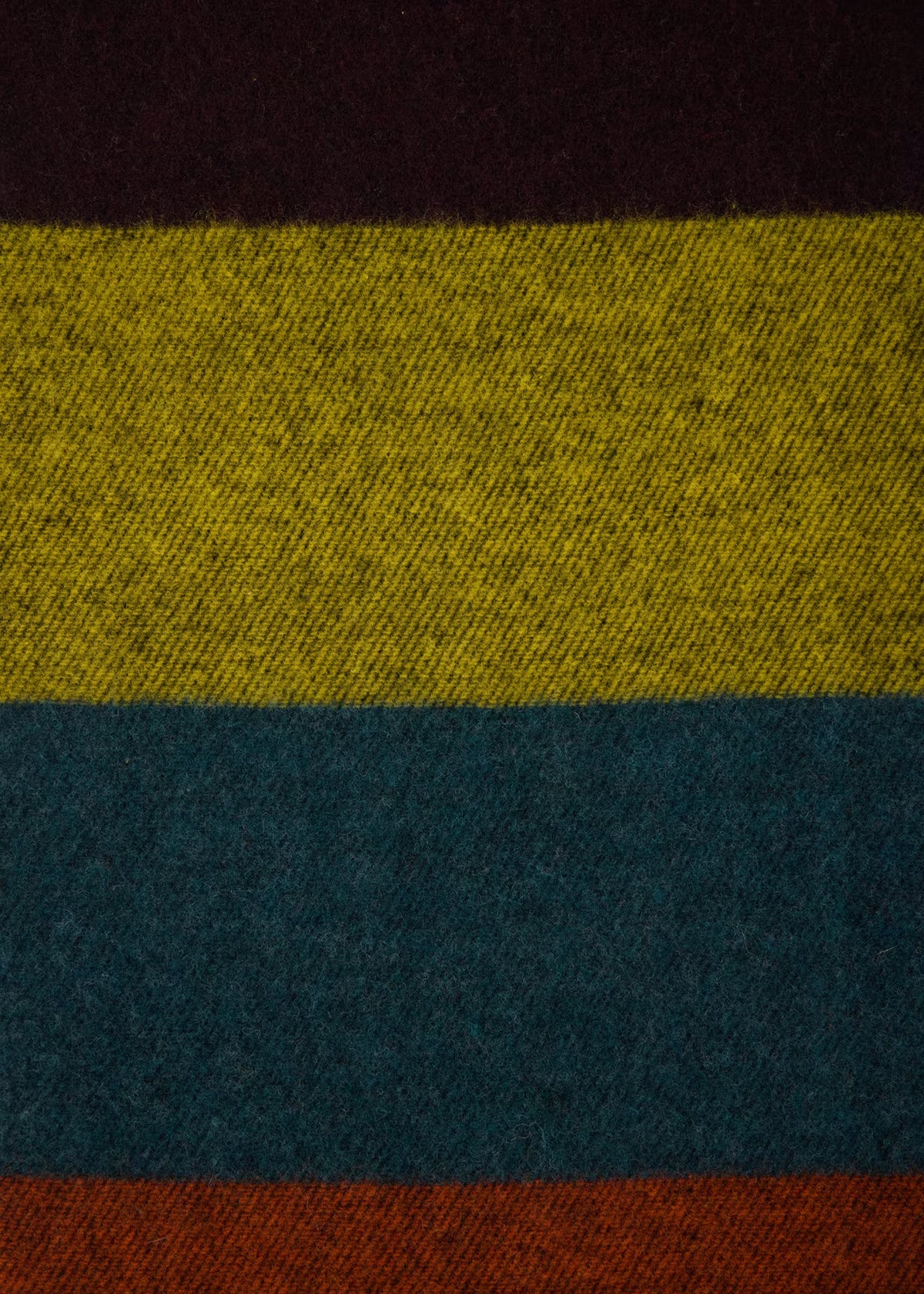 Block Stripe Wool Scarf - Multicolour