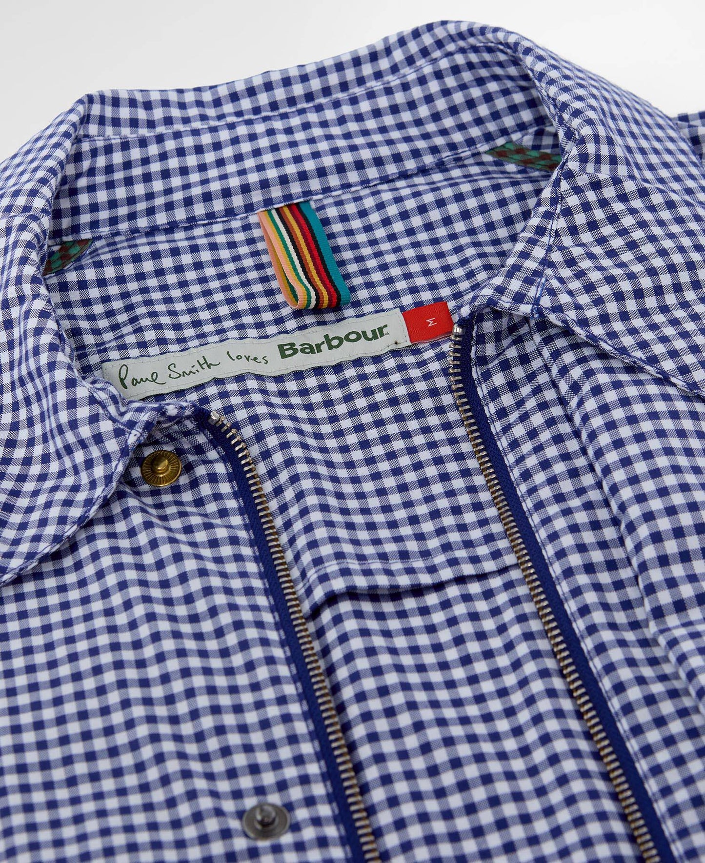 Barbour x Paul Smith Transport Shirt Casual Jacket - Navy/White