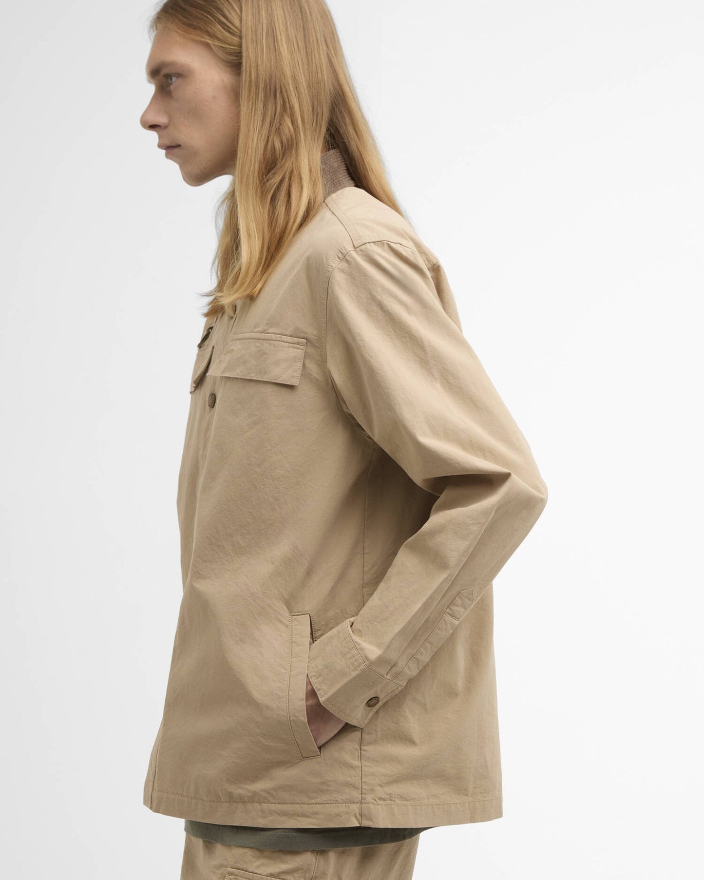 Spey Poplin Overshirt - Tan