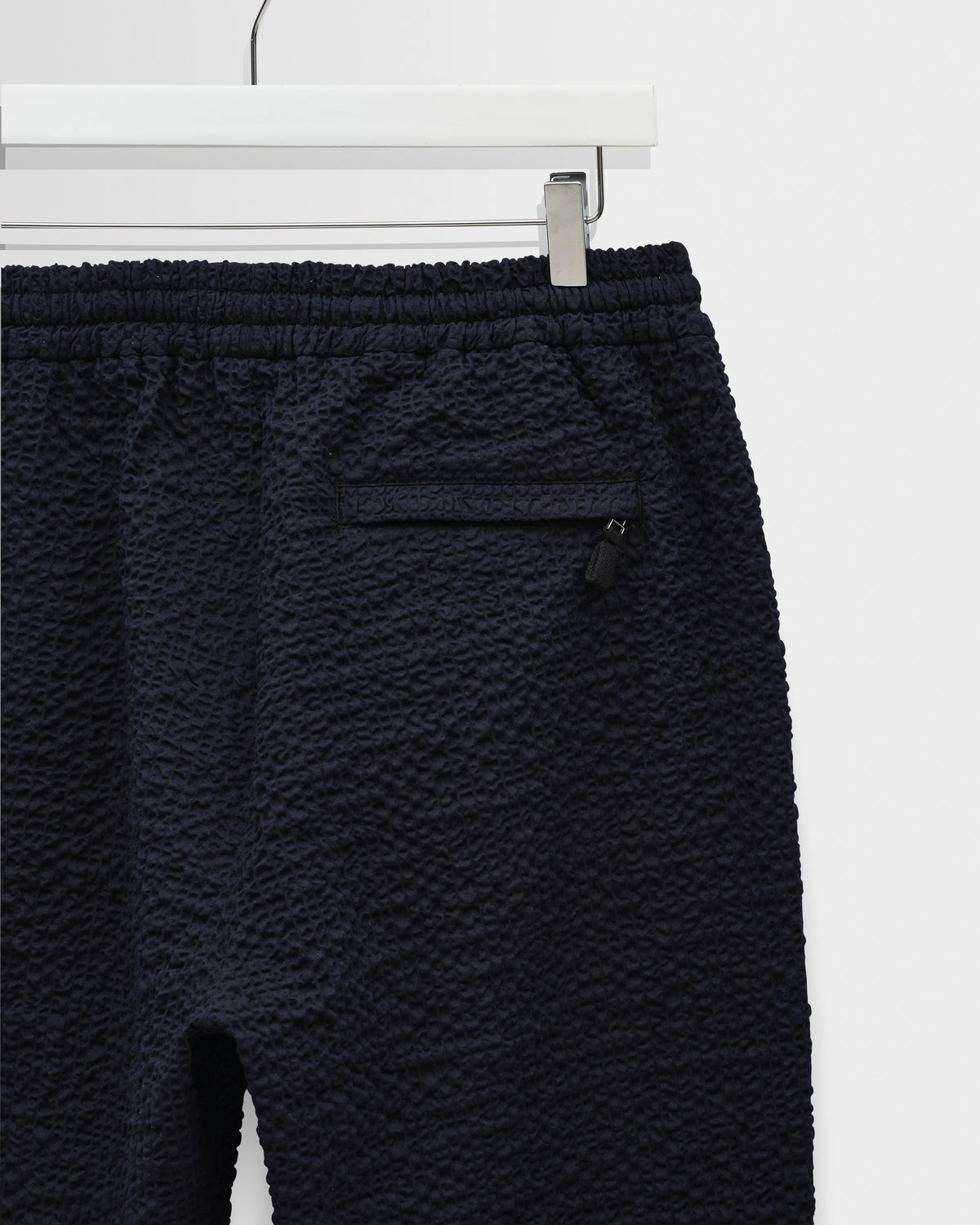 Tyne Trouser Jumbo Seersucker - Dark Navy