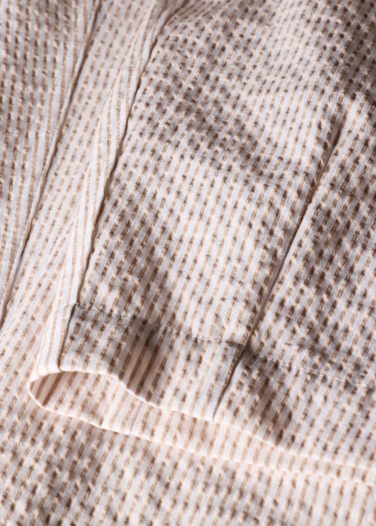 Women's Stripe Seersucker Trousers - White