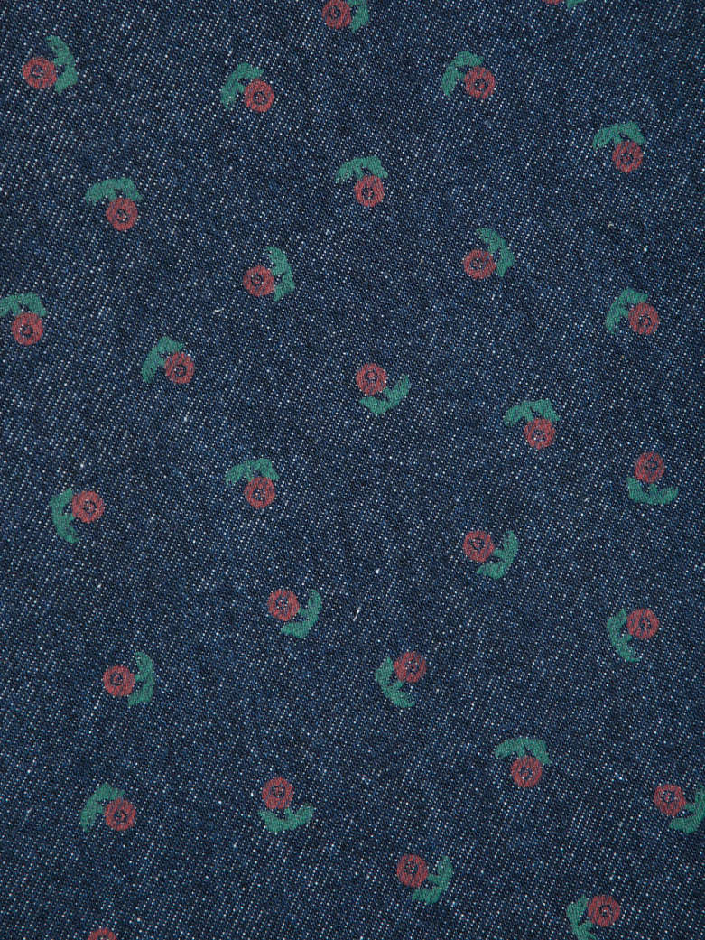 Swamp Whirl All Over Denim Cocoon Pants - Navy Blue