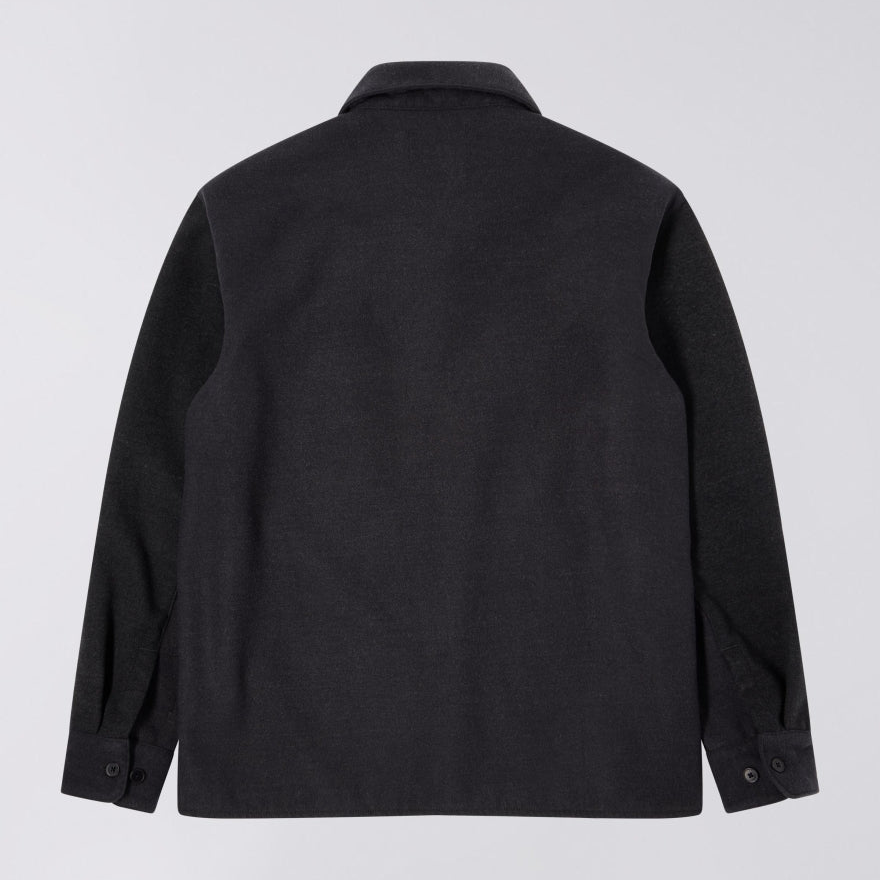 Snug Long Sleeve Overshirt - Dark Grey Marl