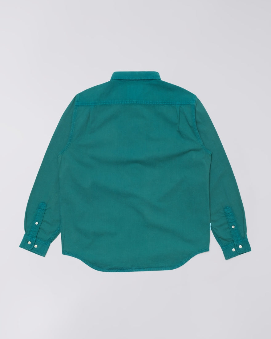 Arlo Shirt LS - Blue- Mediterranea Overdyed