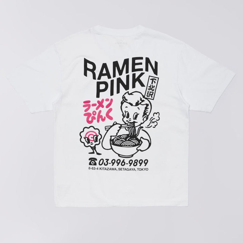 Ramen Pink T-Shirt - White