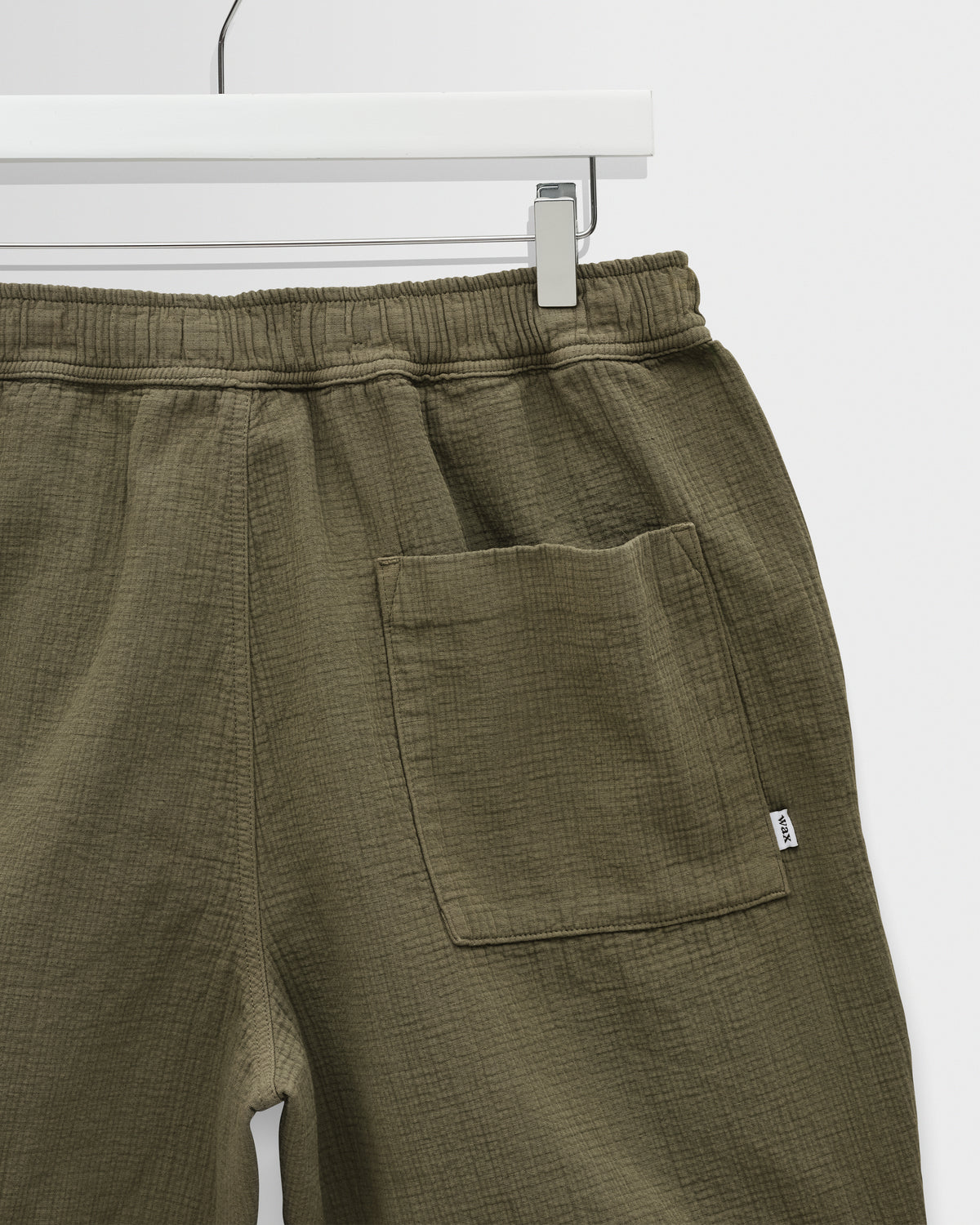 Kurt Cotton Linen Crinkle Shorts - Khaki