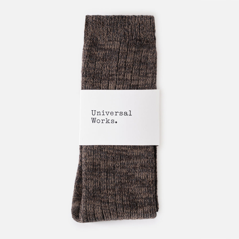 Slub Knit Sock - Charcoal