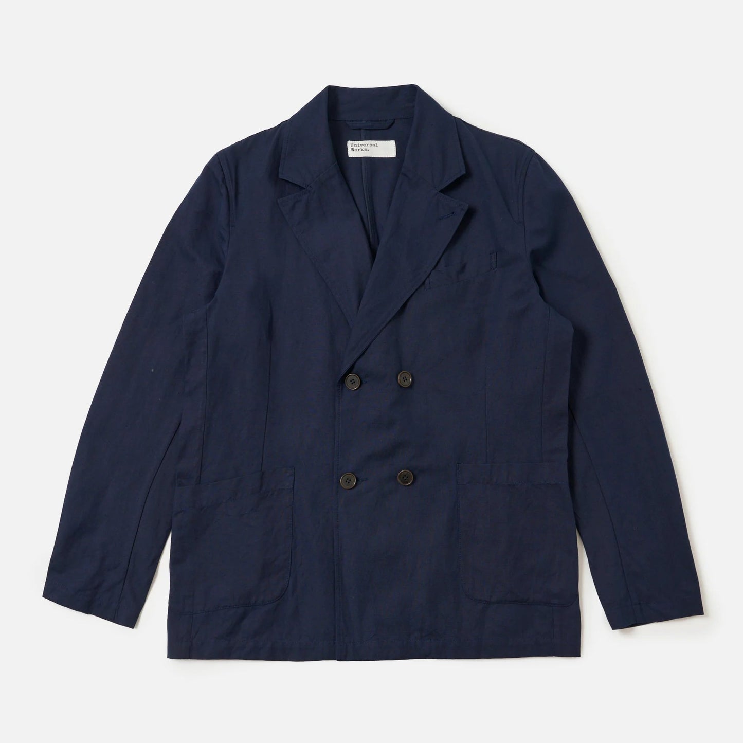 Manor Jacket Linen Weave Slub - Navy