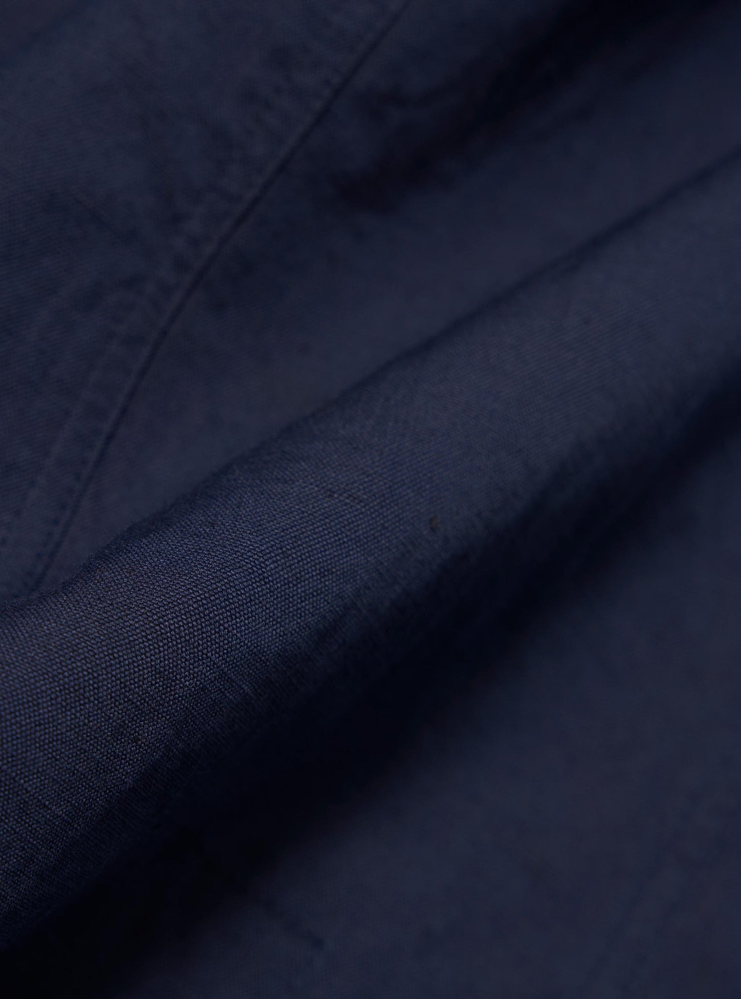 Linen Slub Weave Bakers Jacket - Navy