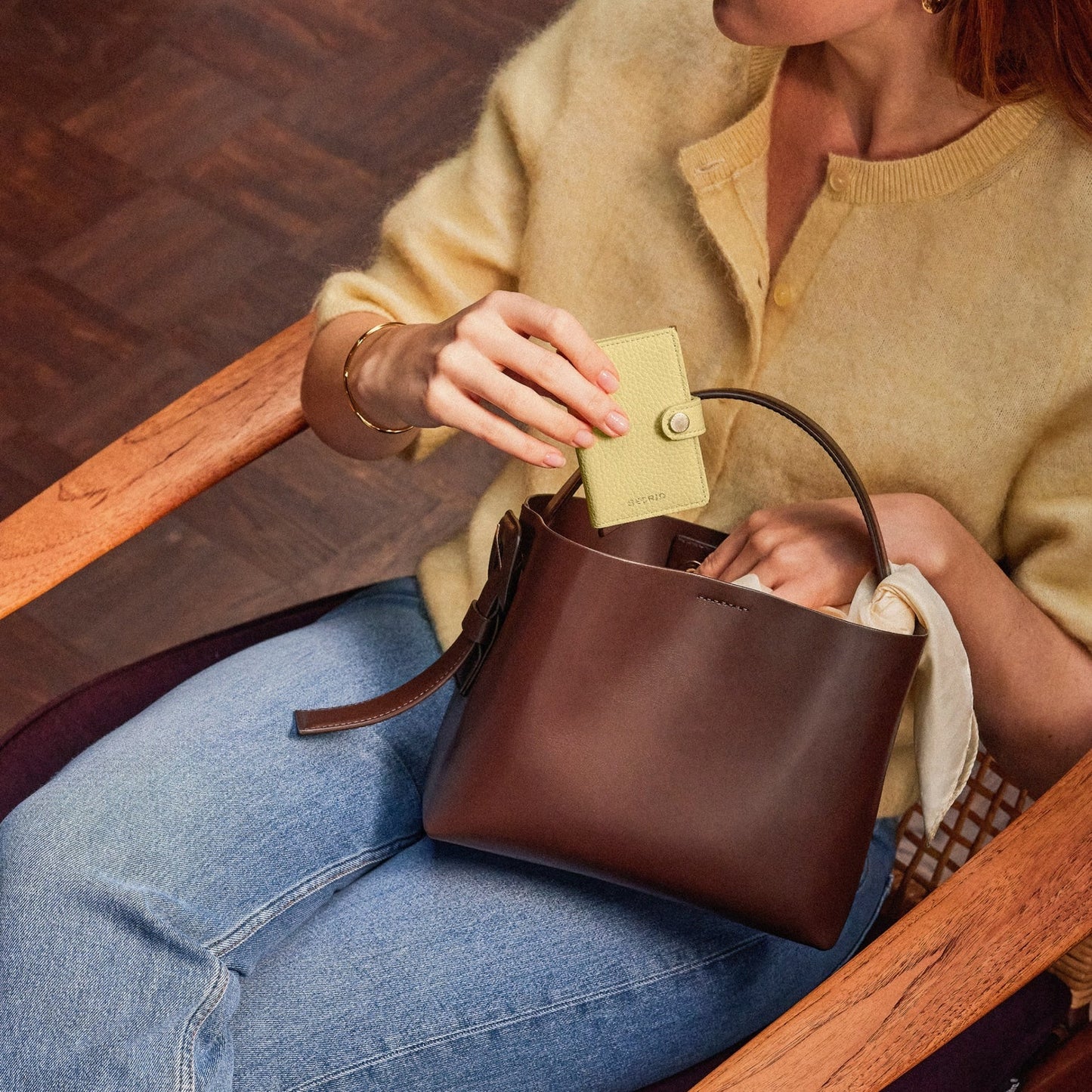 Miniwallet Pebble - Butter Yellow