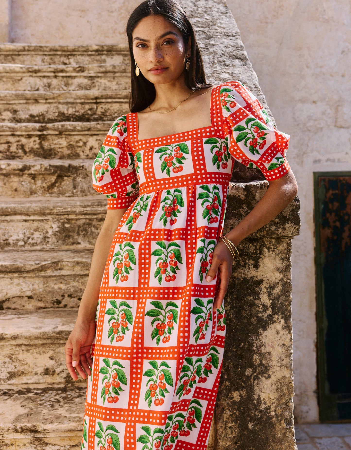 Elizabeth Dress - Cherry Picnic