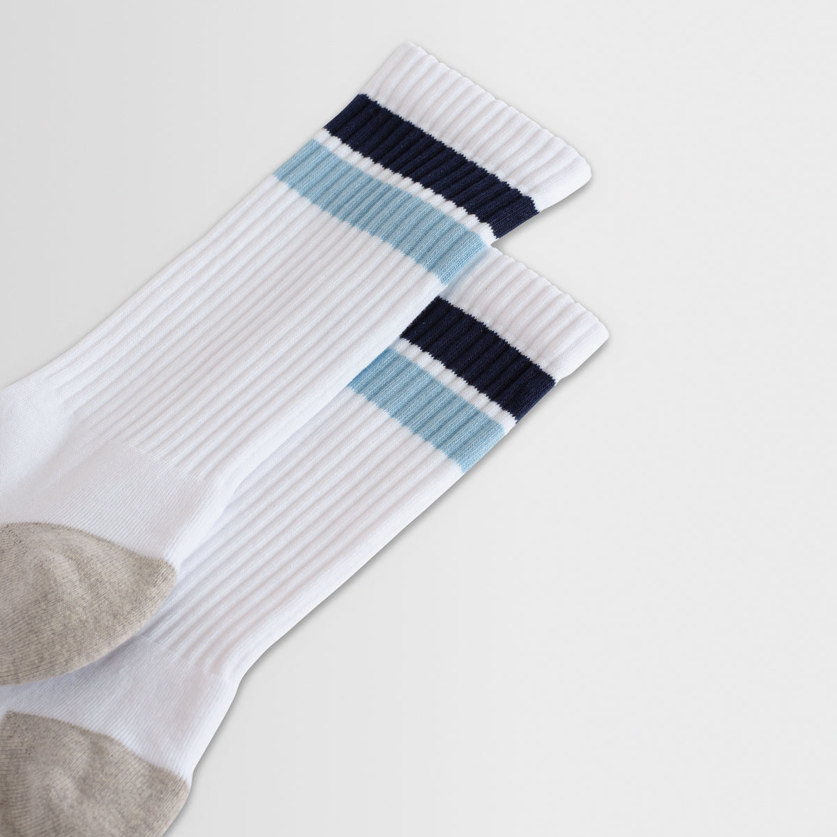 Thorpe Sports Sock Block Stripe - White / Navy