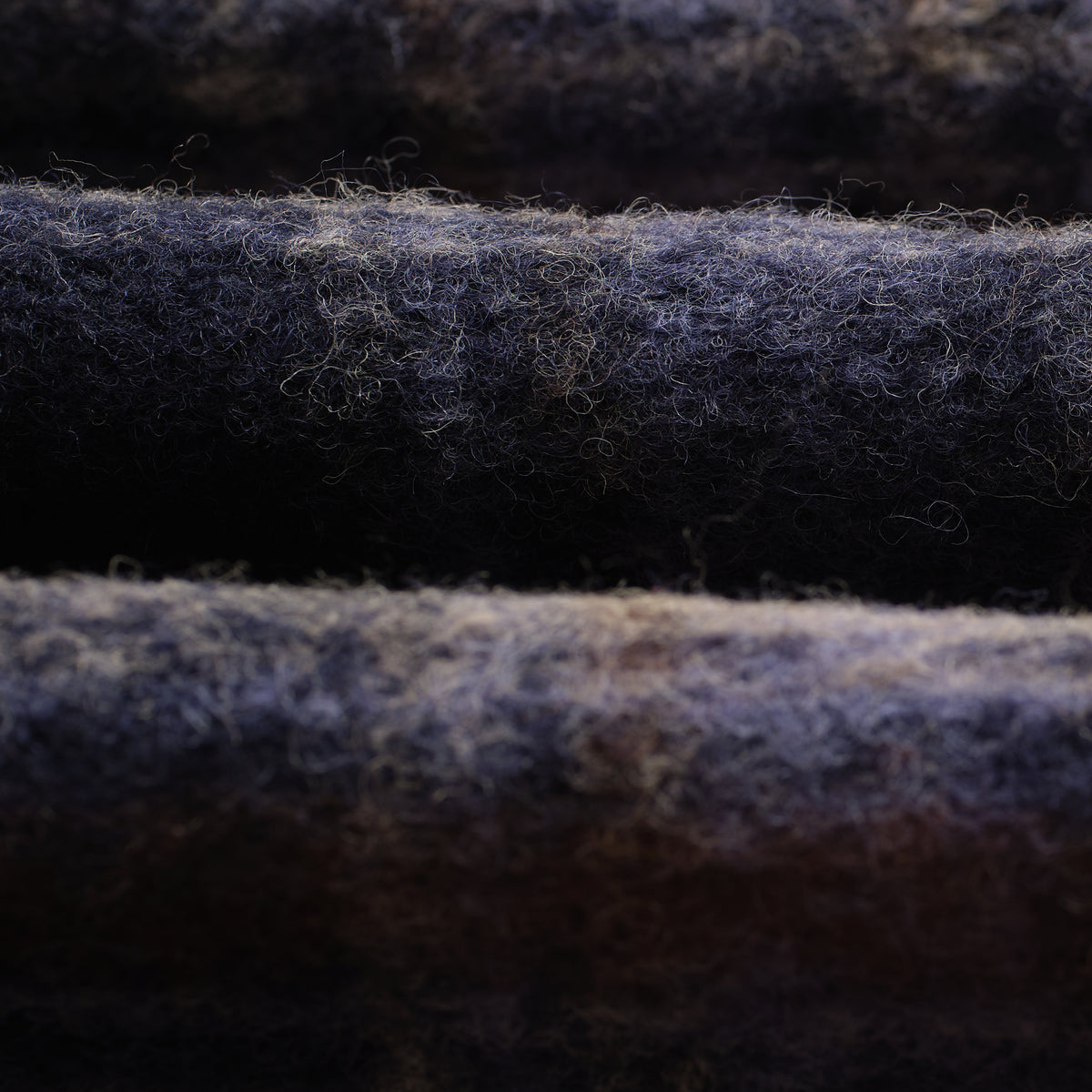 Whiting Overshirt Wool Blend Check - Navy