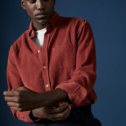 Portuguese Flannel Lobo Bordeaux Shirt