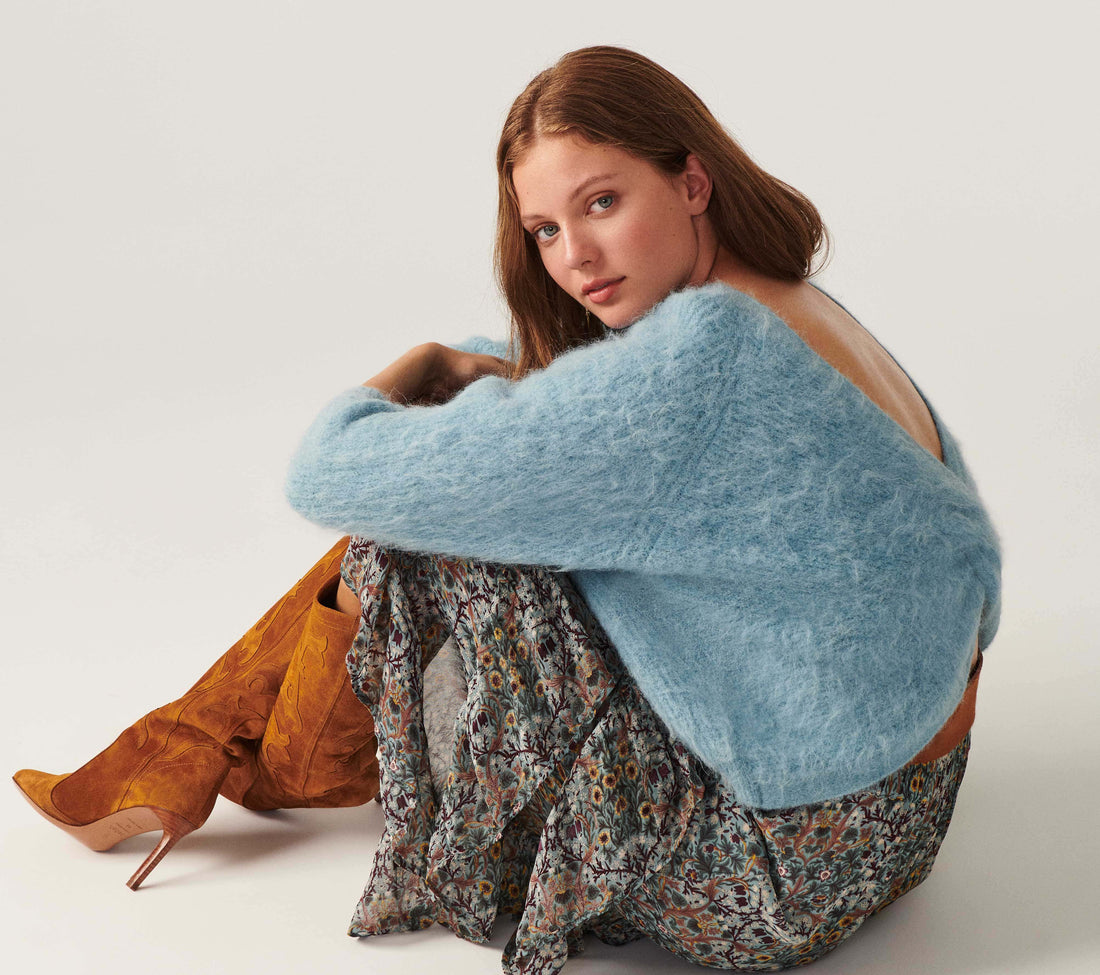 Ba&sh light blue jumper