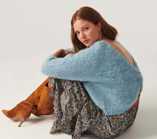 Ba&sh light blue jumper