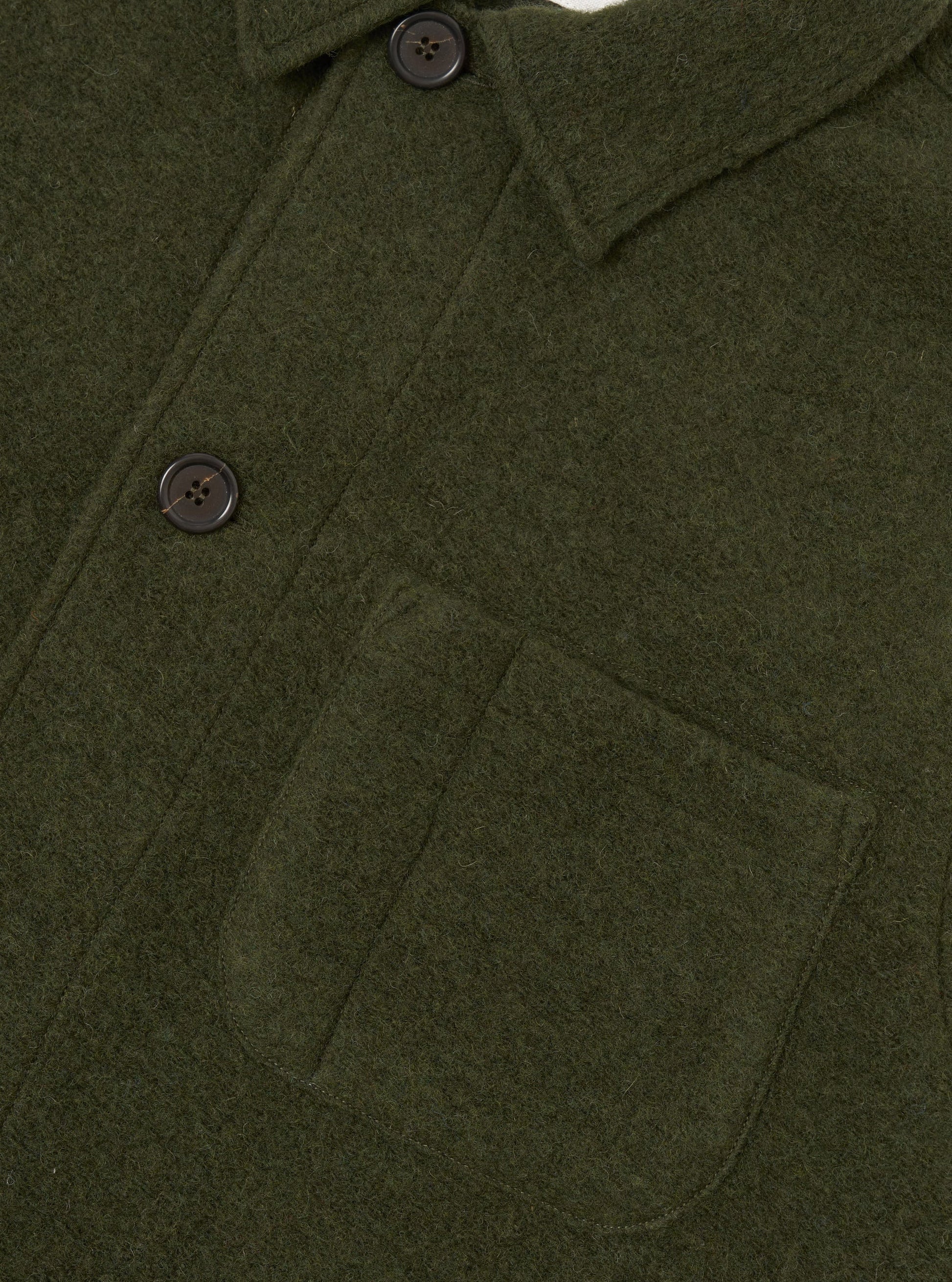 Universal Wool Fleece Field Jacket - Olive