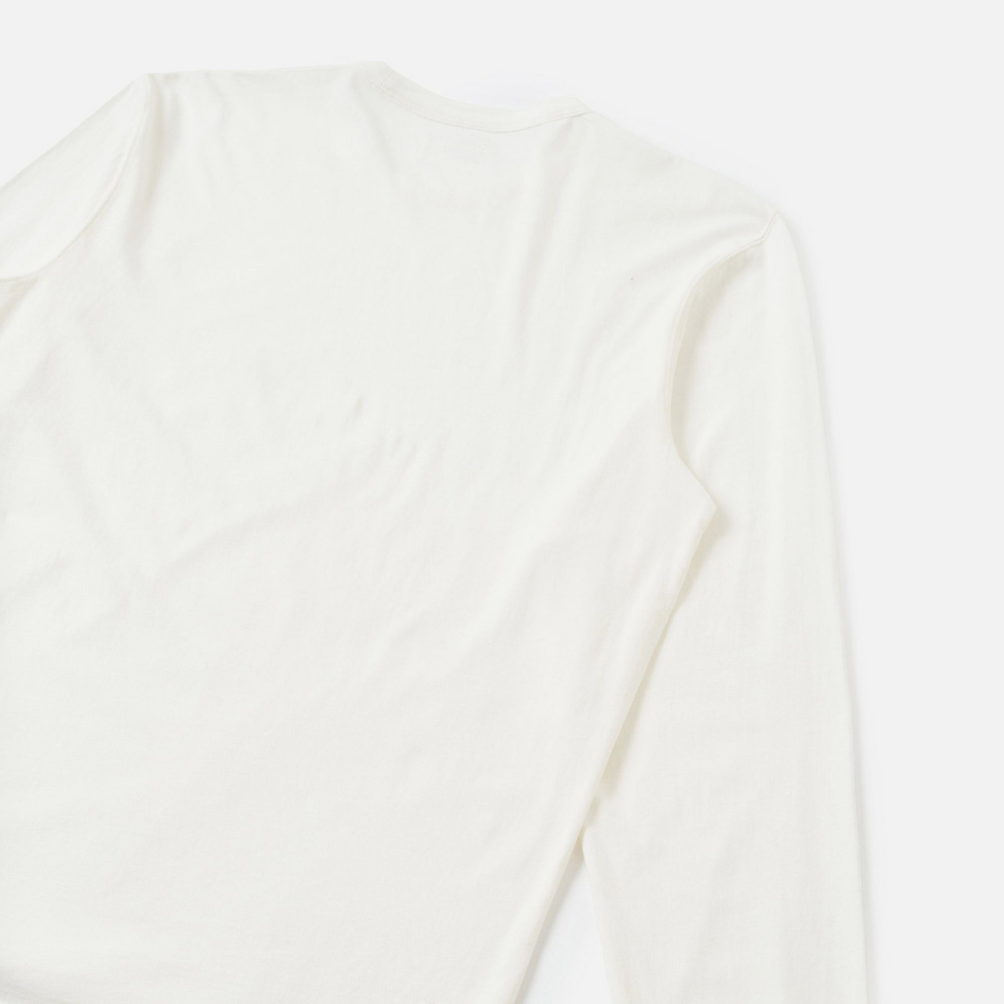 Single Jersey Long Sleeve Core Pocket Tee - Ecru