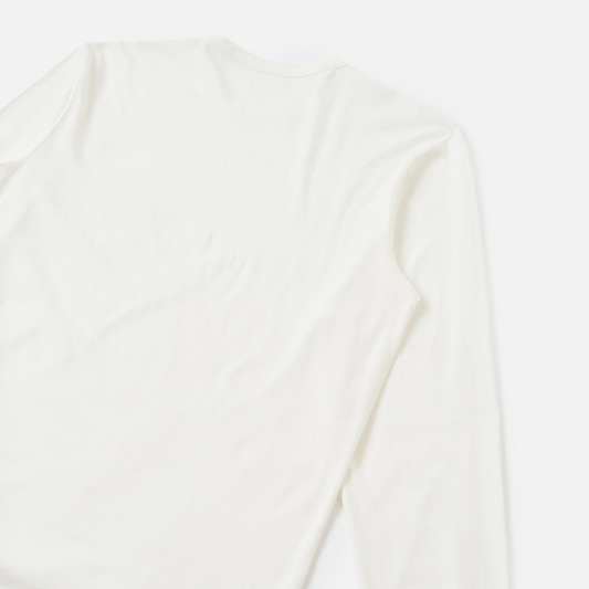 Single Jersey Long Sleeve Core Pocket Tee - Ecru