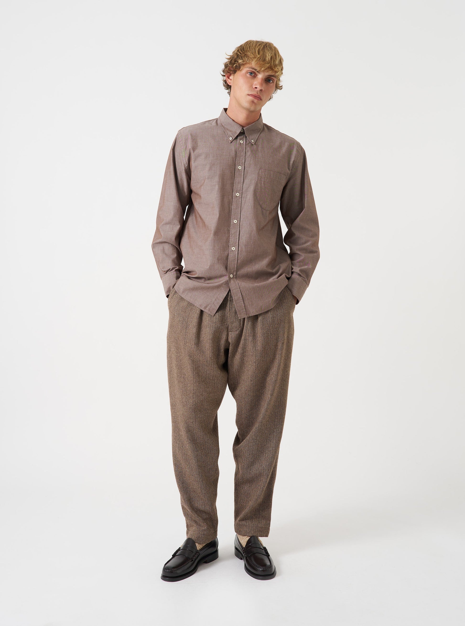 Universal Prince Chambray Daybrook Shirt - Brown
