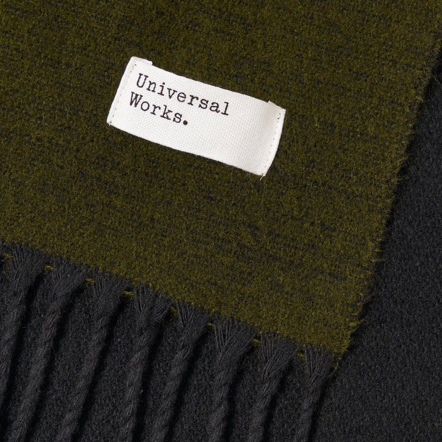 Double Sided Scarf - Green/Black