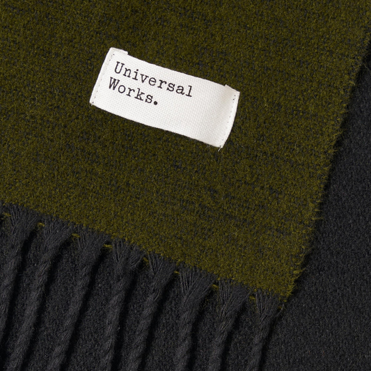 Double Sided Scarf - Green/Black