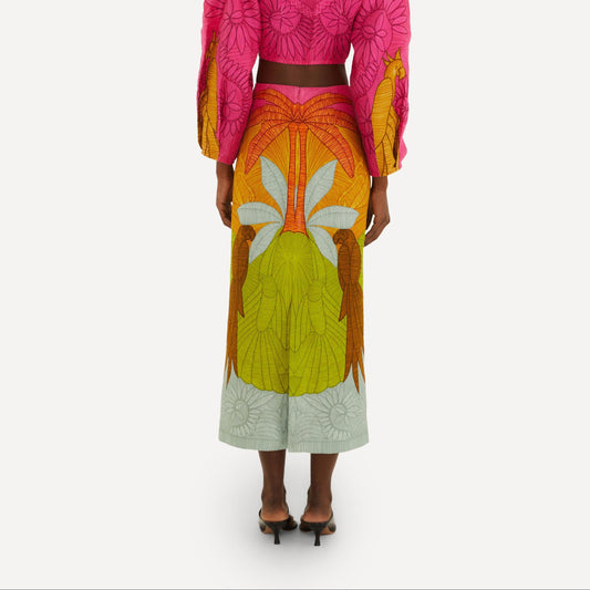 Usiacuri Printed Maxi Skirt