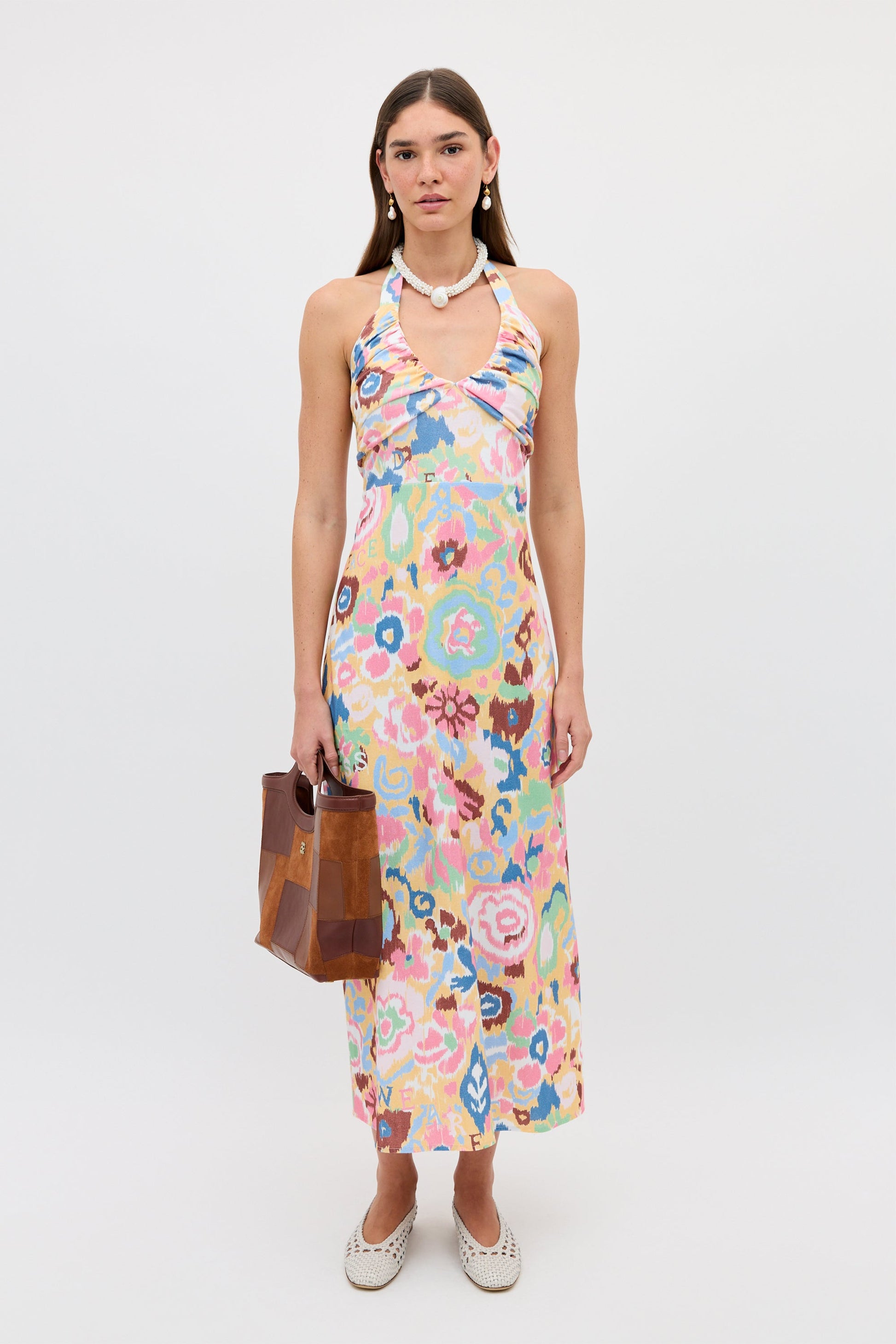 Rixo IIyana Dress - Ikat Bloom Yellow