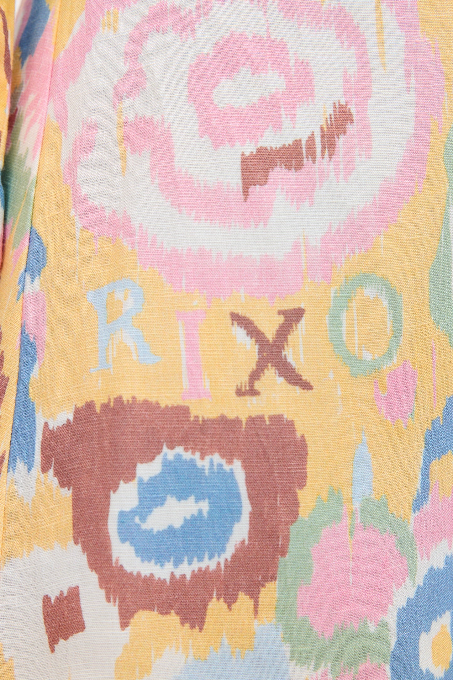 Lucien Dress - Ikat Bloom Yellow