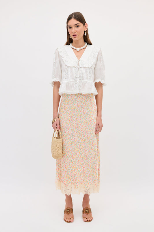 Matilde Skirt - Katie Floral Cream
