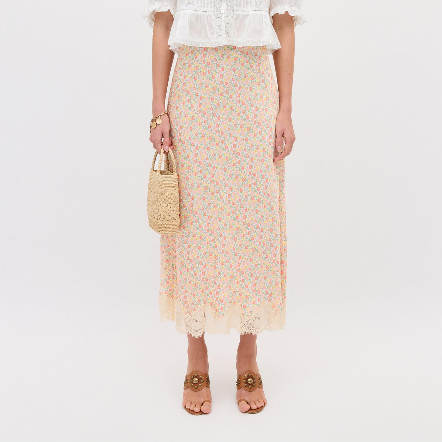 Matilde Skirt - Katie Floral Cream