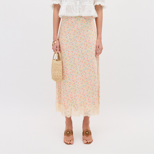 Matilde Skirt - Katie Floral Cream