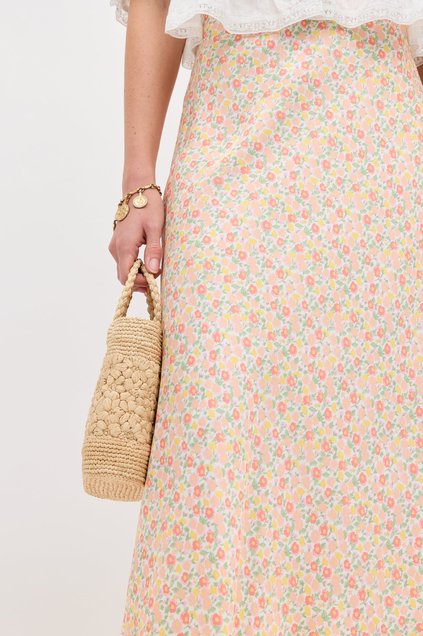 Matilde Skirt - Katie Floral Cream