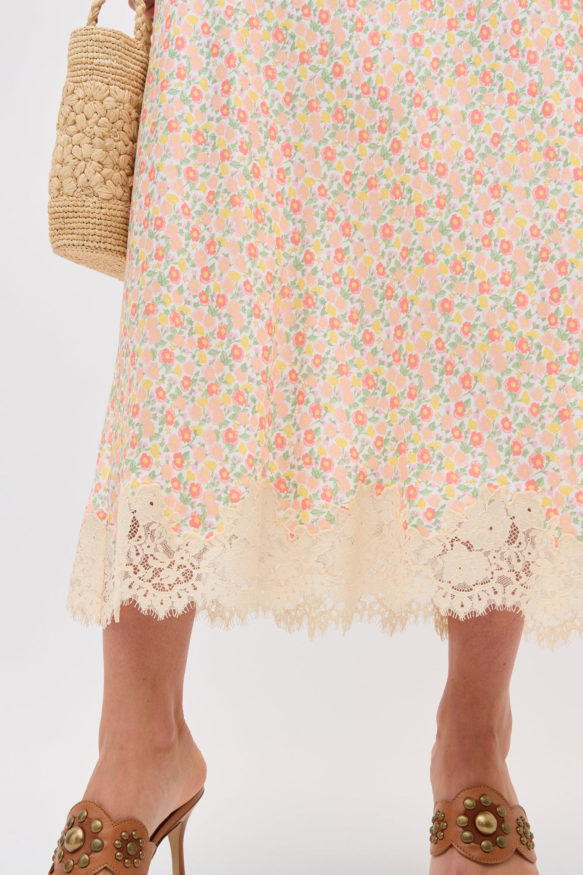 Rixo Matilde Skirt - Katie Floral Cream