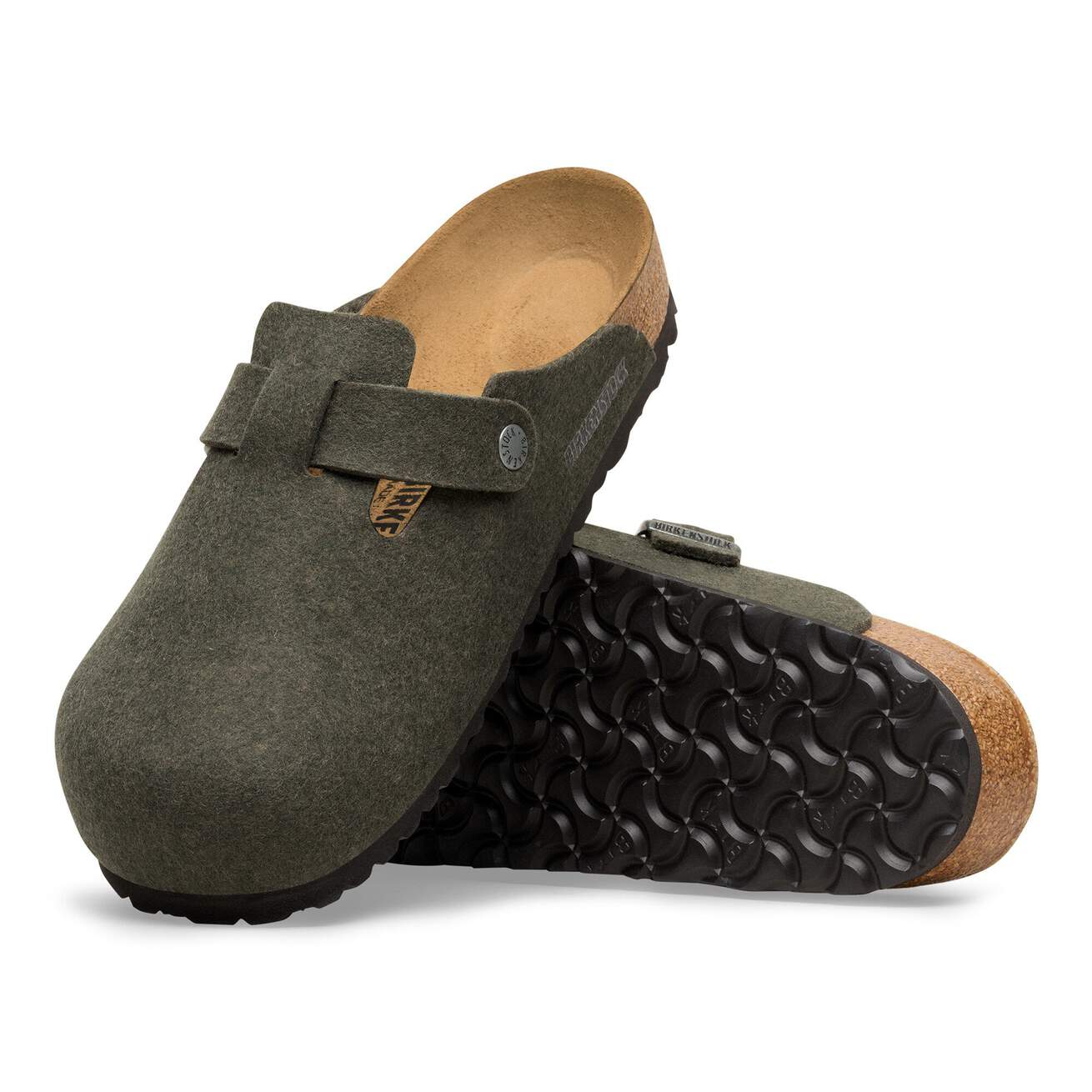 Boston Wool Clogs - Thyme