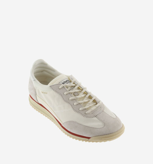 Saturno Nylon & Suede Trainers - Hielo