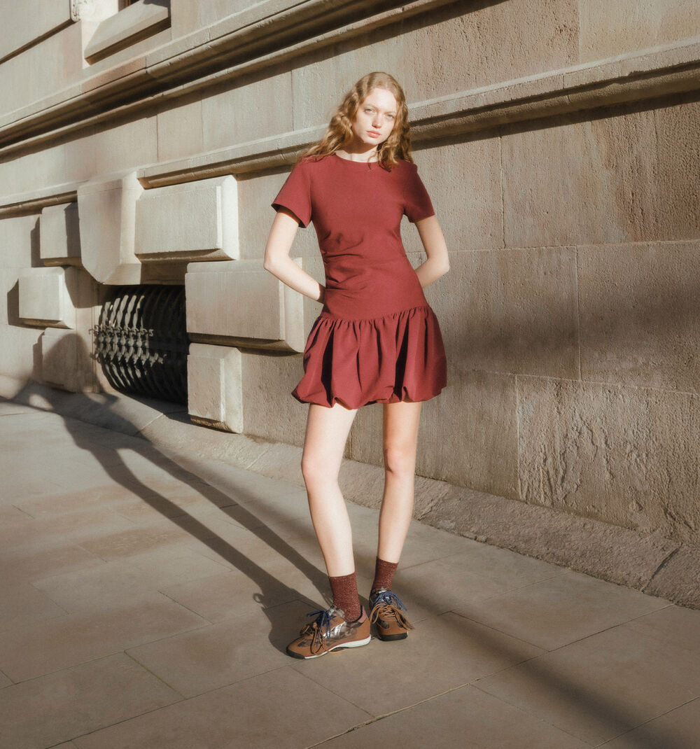 Victoria Saturno Serraje & Animal Print Sneaker - Brown